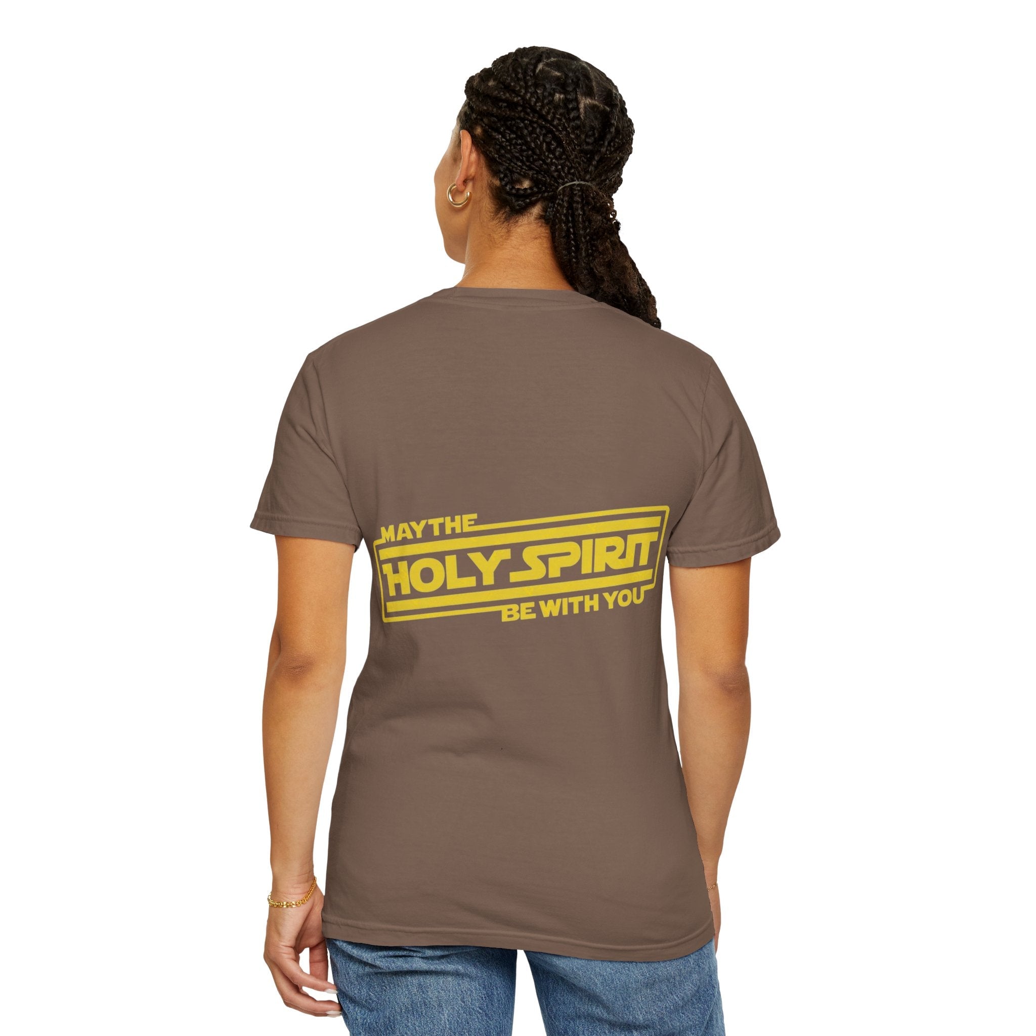 May the Holy Spirit Be With You T-shirt - Christian Star Wars Parody T-shirt Printify