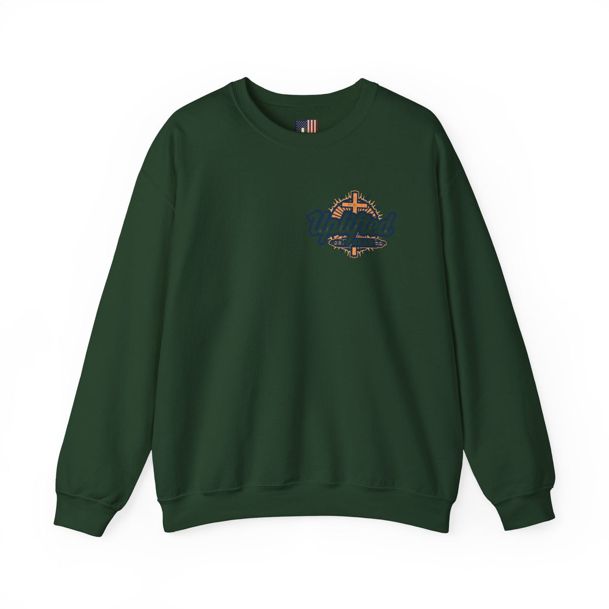 Christ is King Sweatshirt – Bold Crown & Cross Christian Hoodie for Unshakable Faith Printify
