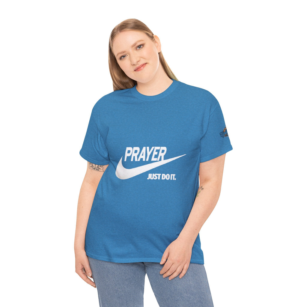 Prayer Just Do It T-shirt - Funny Christian Nike Parody T-shirt - Faith Gear Printify