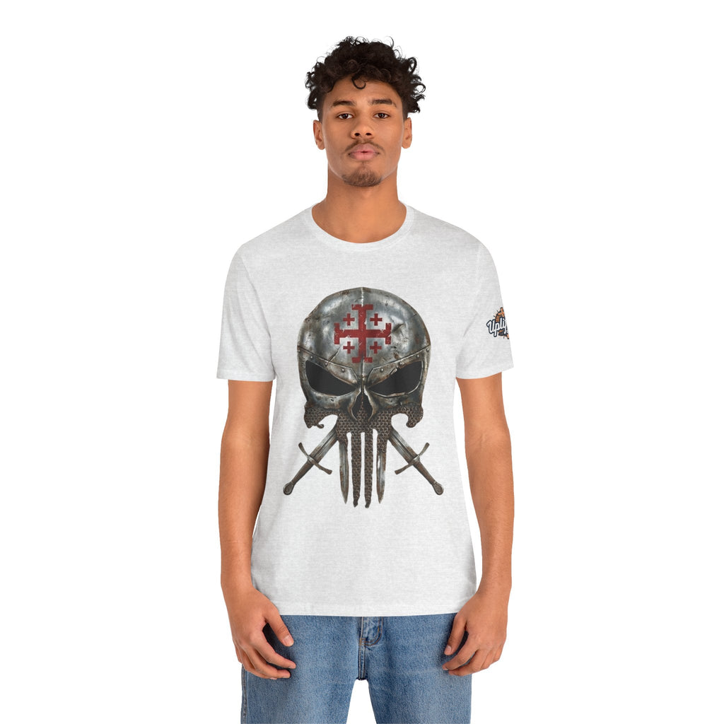 Crusader Knight Christian Skull T-shirt - Warrior Armor of God T-shirt Printify