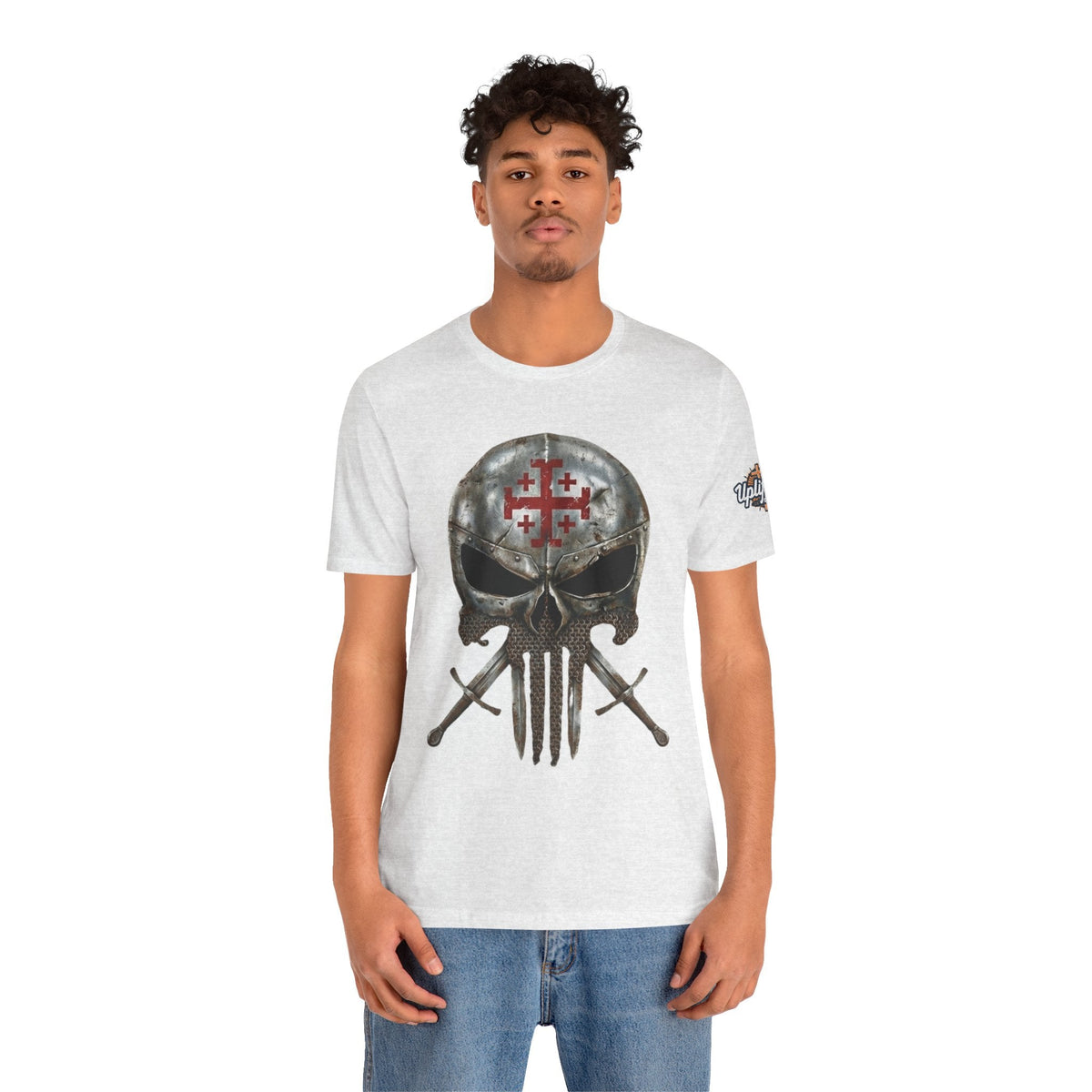 Crusader Knight Christian Skull T-shirt - Warrior Armor of God T-shirt Printify