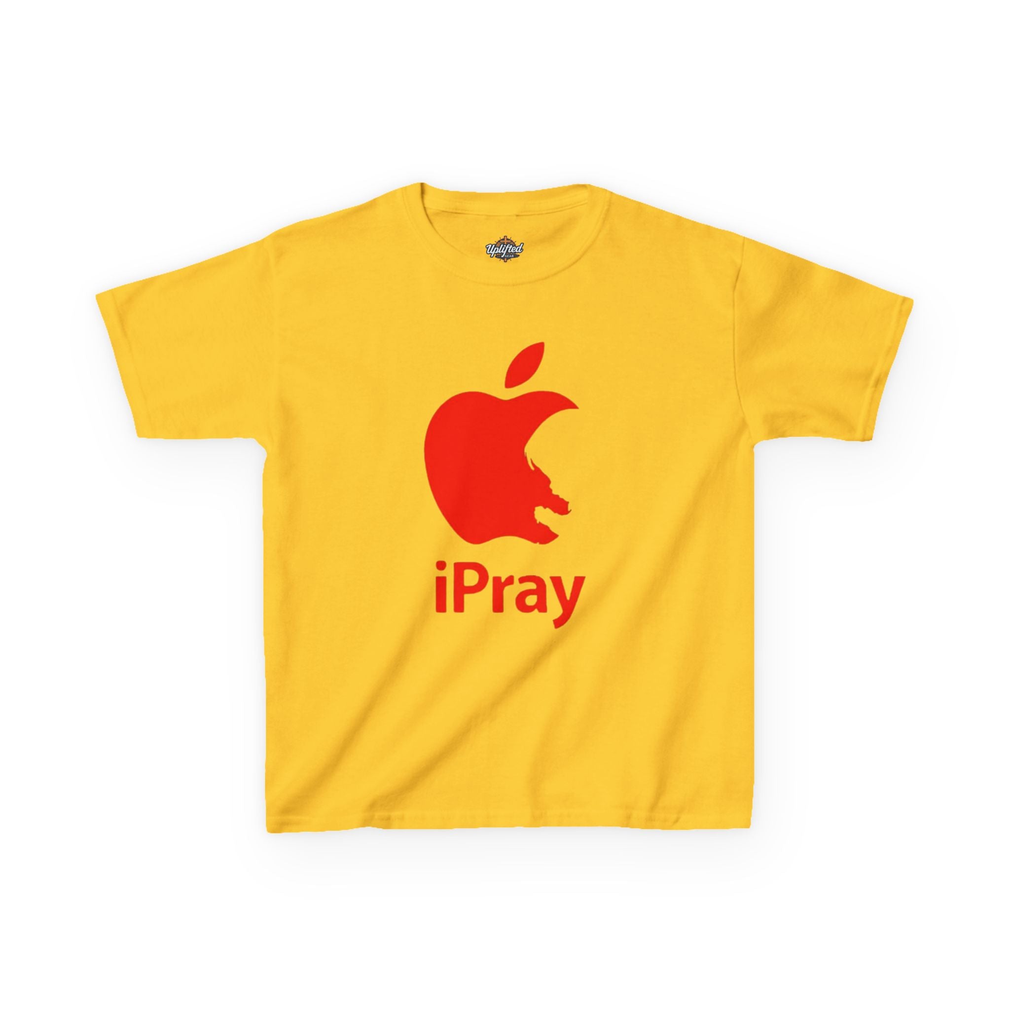 Kids Graphic Tee — Red iPray Logo Prayer Shirt for Children Printify