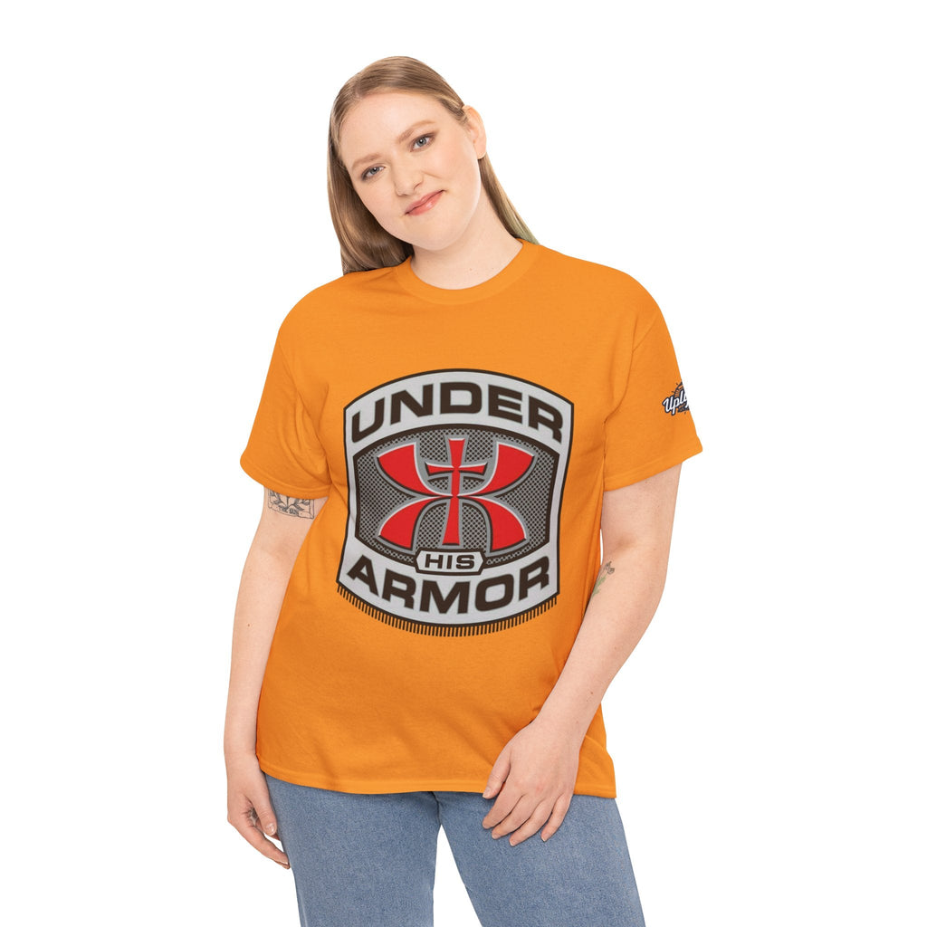 Under HIS Armor Christian T-Shirt — Faith-Inspired Under Armour Style Printify