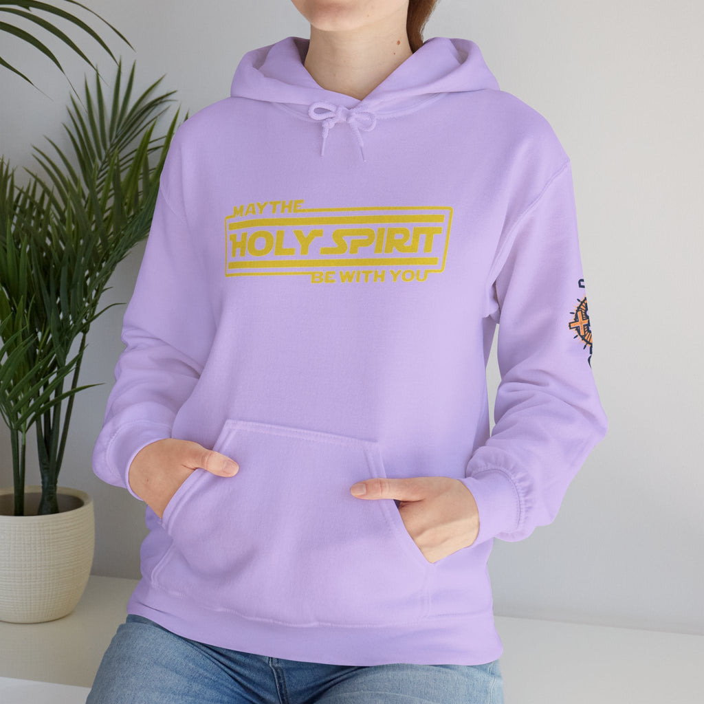 May the Holy Spirit Be With You Hoodie - Christian Star Wars Parody Hoodie Printify