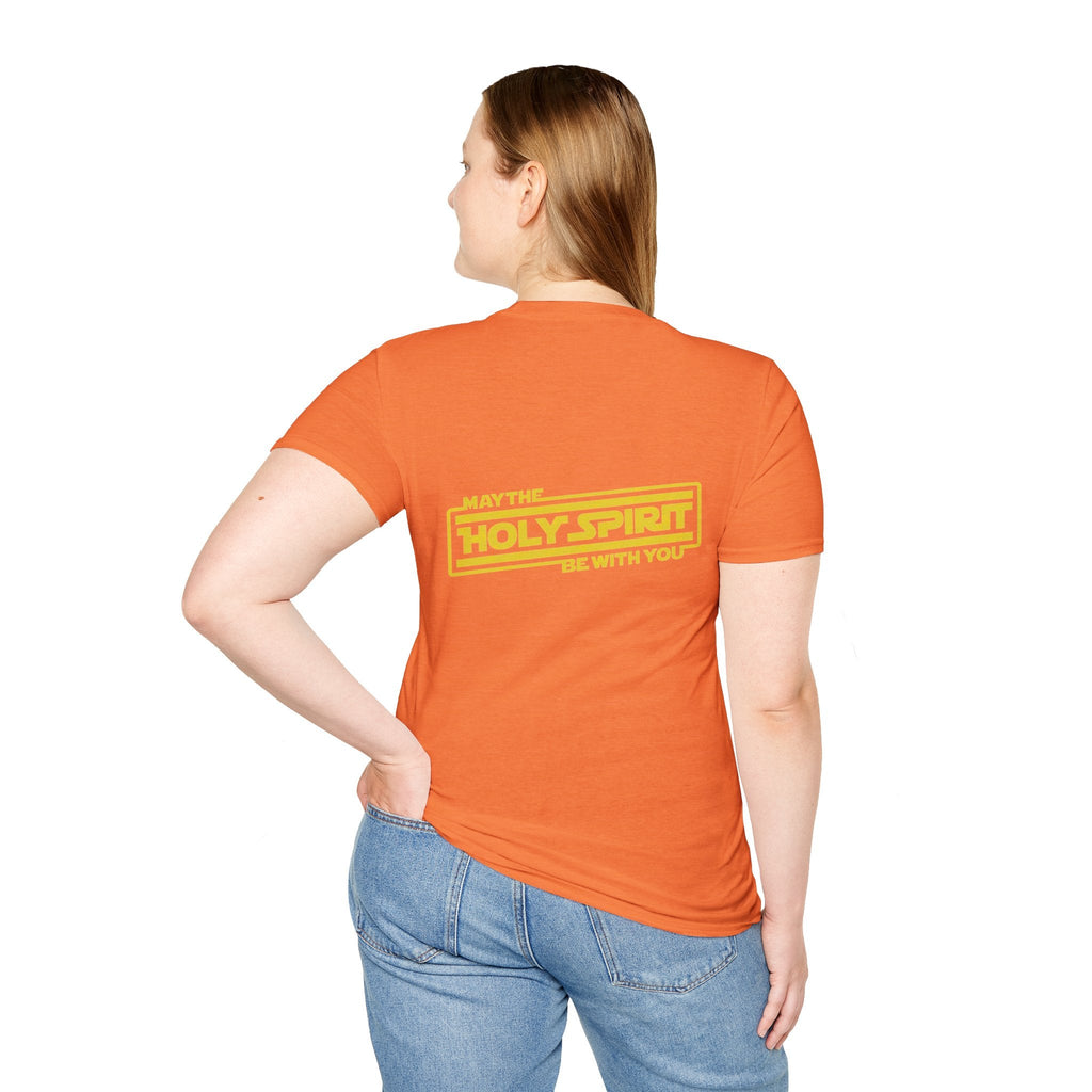 May the Holy Spirit Be With You T-shirt - Christian Star Wars Parody T-shirt Printify