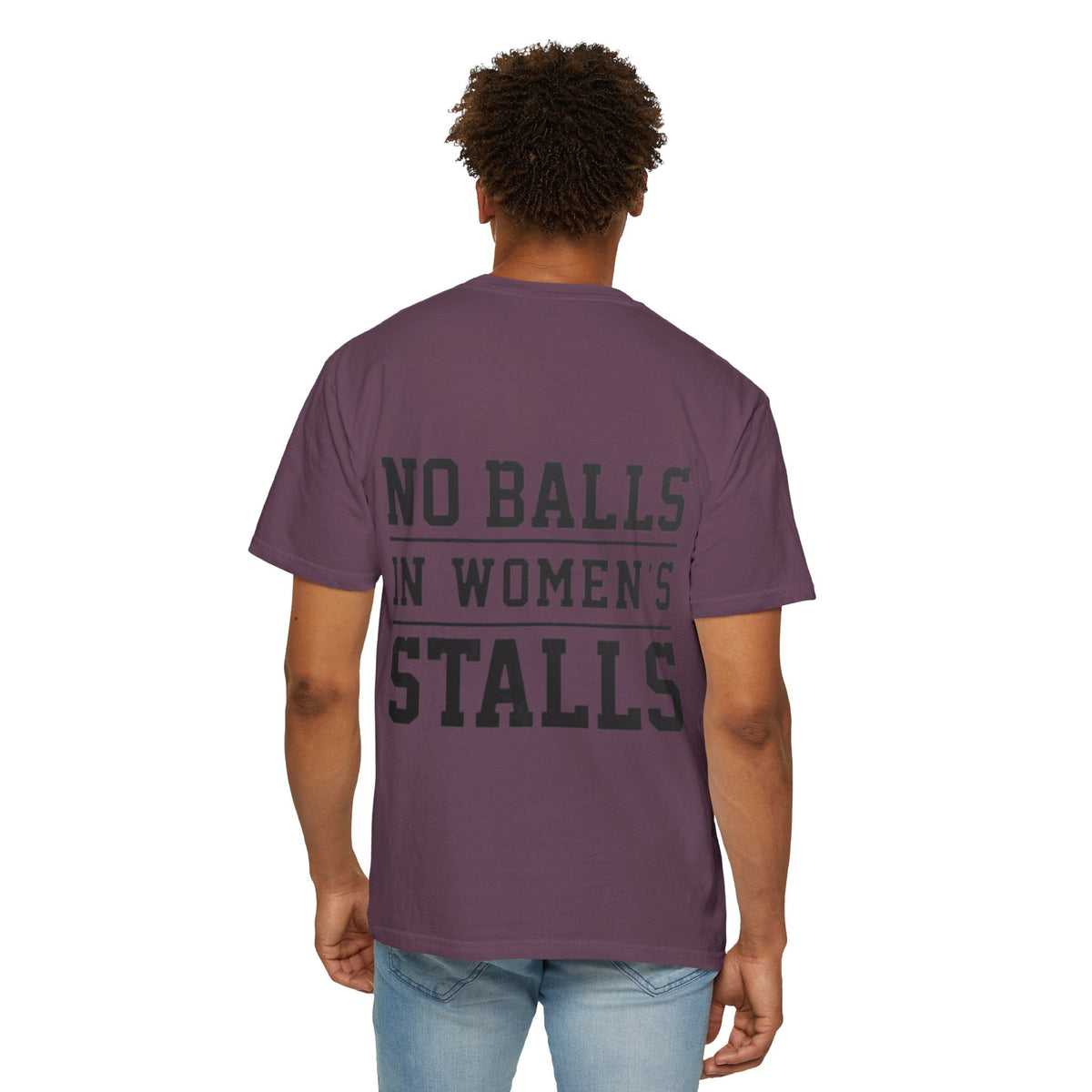 No Balls in Women’s Stalls Graphic Tee — Uplifted Sports Vibe T-Shirt Printify