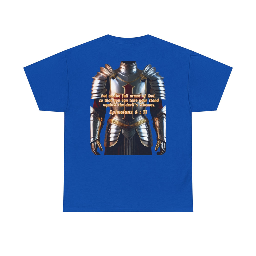 Religious Graphic Armor Of God Design - Unisex Heavy Cotton Tee Printify