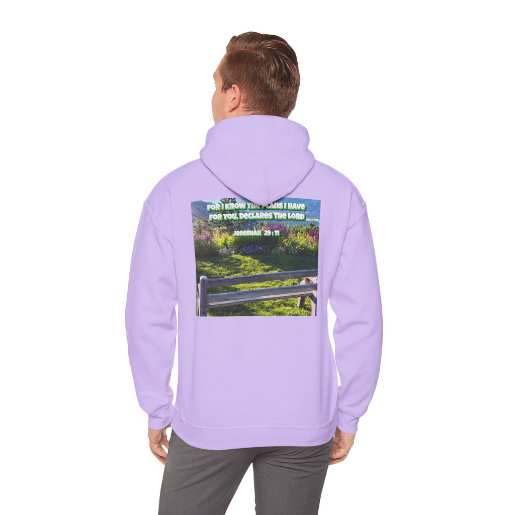 Bible Verse Unisex Heavy Blend™ Hooded Sweatshirt - Jeremiah 29 : 11 Printify