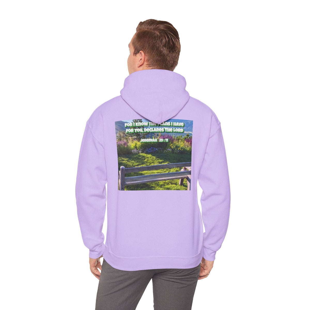 Bible Verse Unisex Heavy Blend™ Hooded Sweatshirt - Jeremiah 29 : 11 Printify