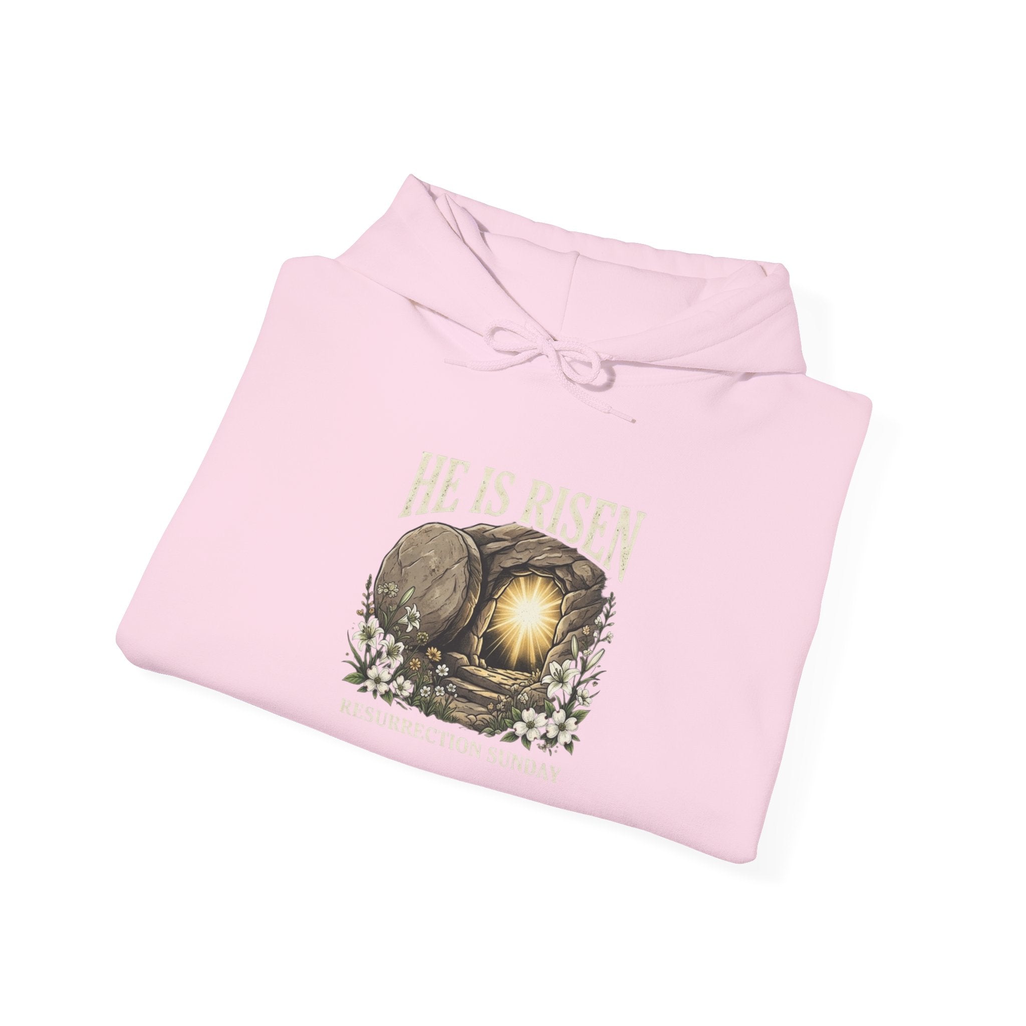 He Is Risen Hoodie — Jesus Christ Resurrection Easter Hoodie Printify