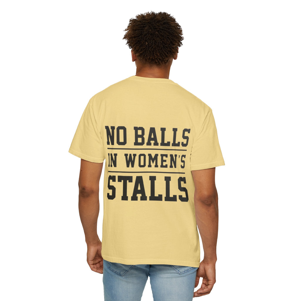 No Balls in Women’s Stalls Graphic Tee — Uplifted Sports Vibe T-Shirt Printify