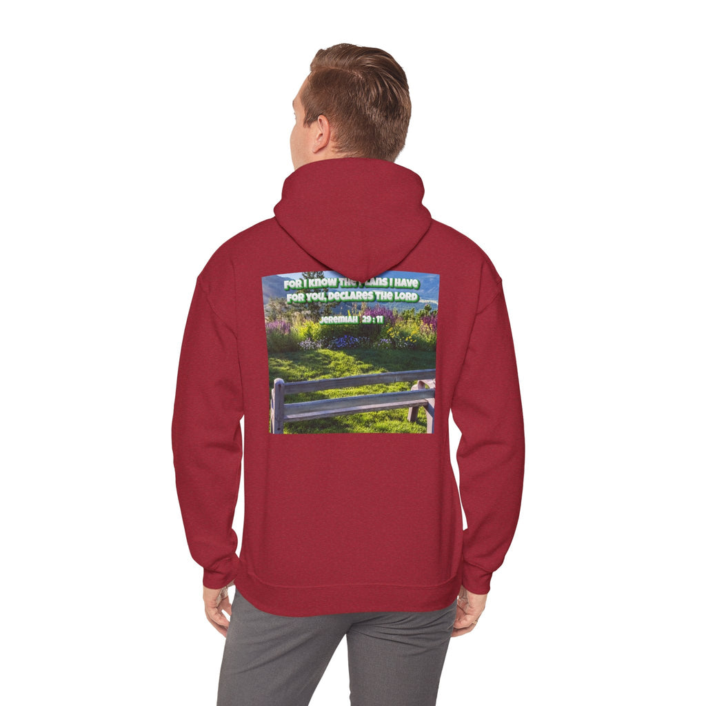 Bible Verse Unisex Heavy Blend™ Hooded Sweatshirt - Jeremiah 29 : 11 Printify