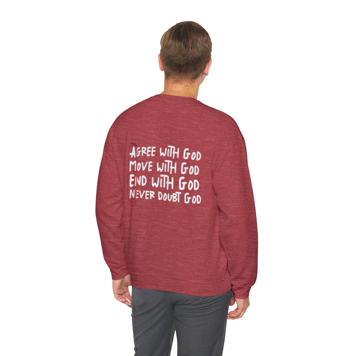AMEN Acronym Sweatshirt – Always Agree with God Move with God End with God Never Doubt God Christian Hoodie for Unwavering Faith Printify