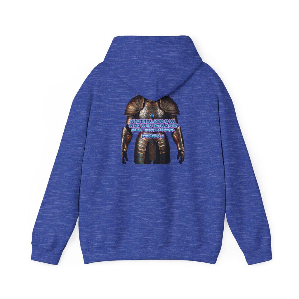 Religious Graphic Armor Of God Design - Unisex Heavy Blend™ Hooded Sweatshirt Printify