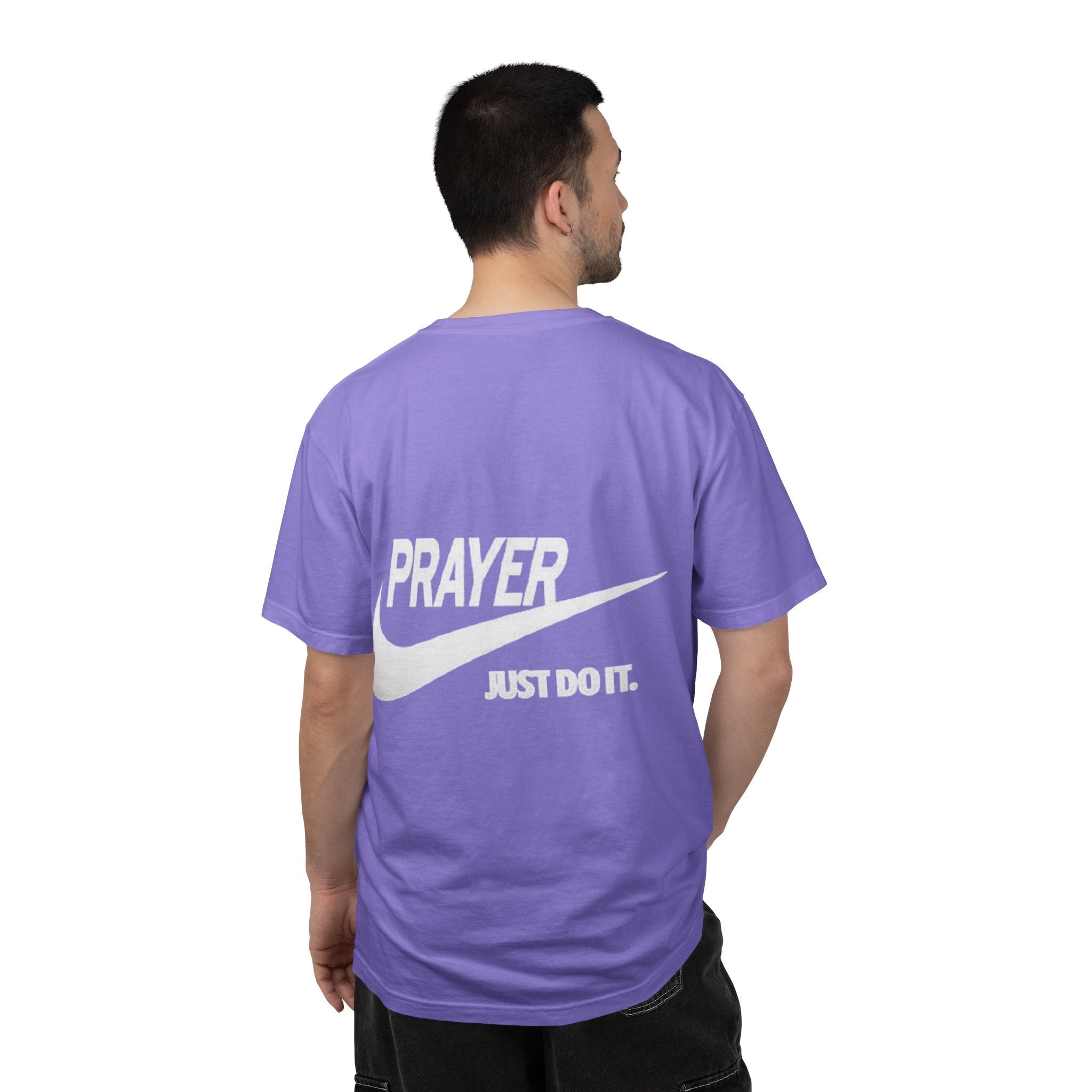 Prayer Just Do It T-shirt - Funny Christian Nike Parody T-shirt - Faith Gear Printify