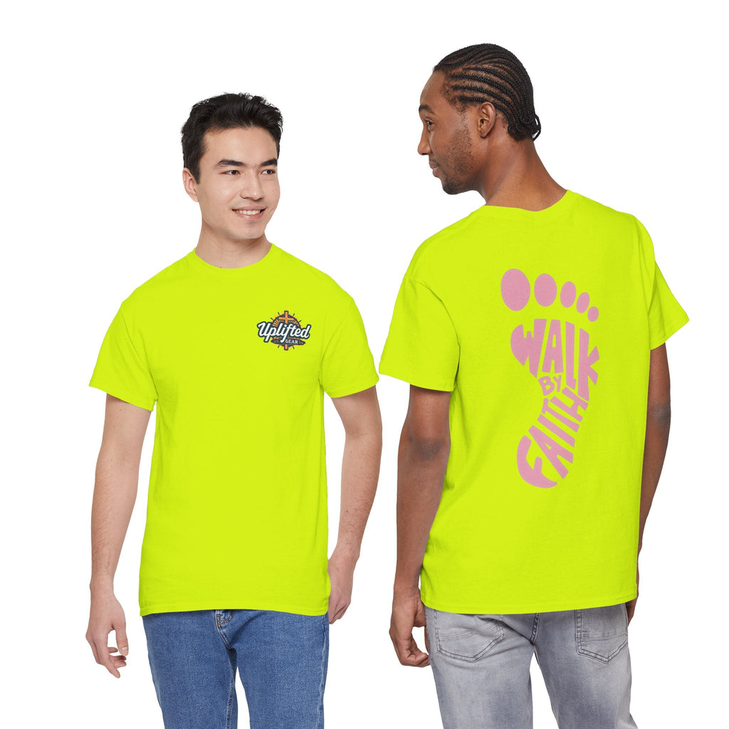 Walk By Faith Footprint T-Shirt Printify