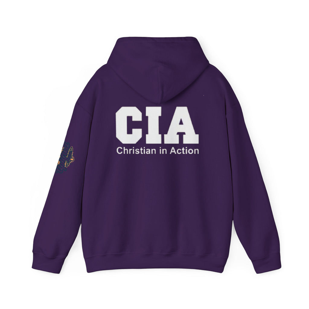 CIA Christian in Action Hoodie - Funny Faith Parody Hoodie - Mission Ready Apparel Printify