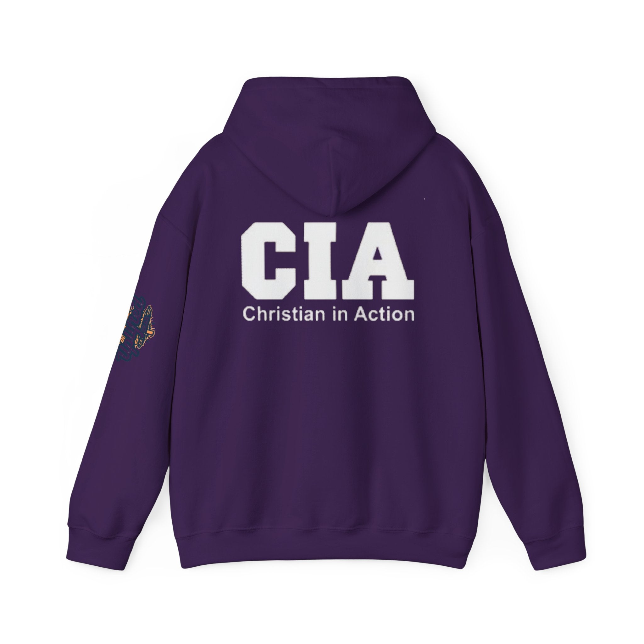 CIA Christian in Action Hoodie - Funny Faith Parody Hoodie - Mission Ready Apparel Printify