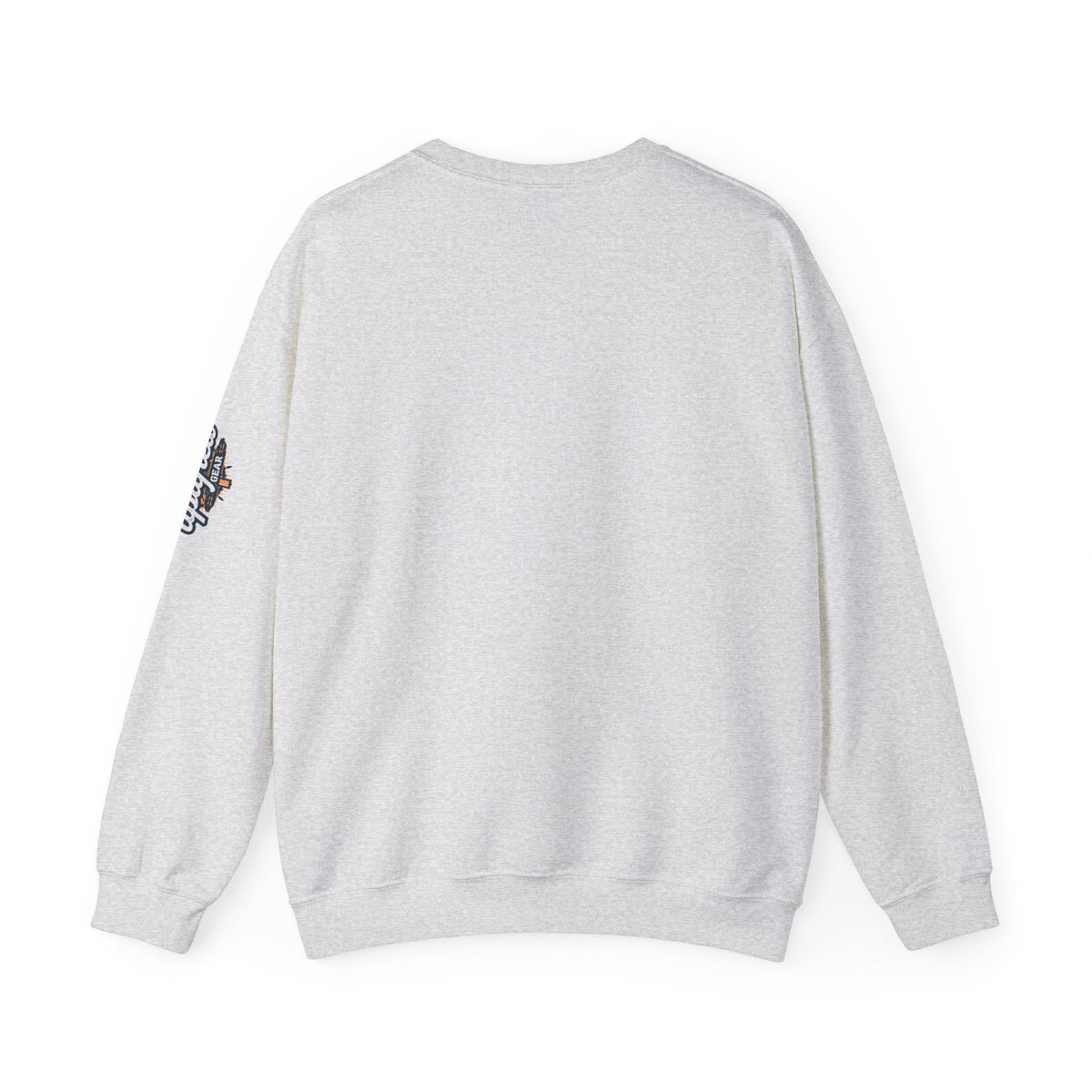 Jesus Ichthys Sweatshirt – Christian Fish Symbol with Cross & Jesus Inscription Sweatshirt for Eternal Faith & Streetwear Printify