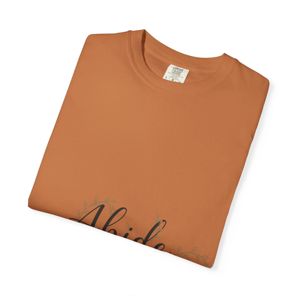 Abide in the Lord T-Shirt – Vine Design Christian Tee for Faithful Hearts Printify