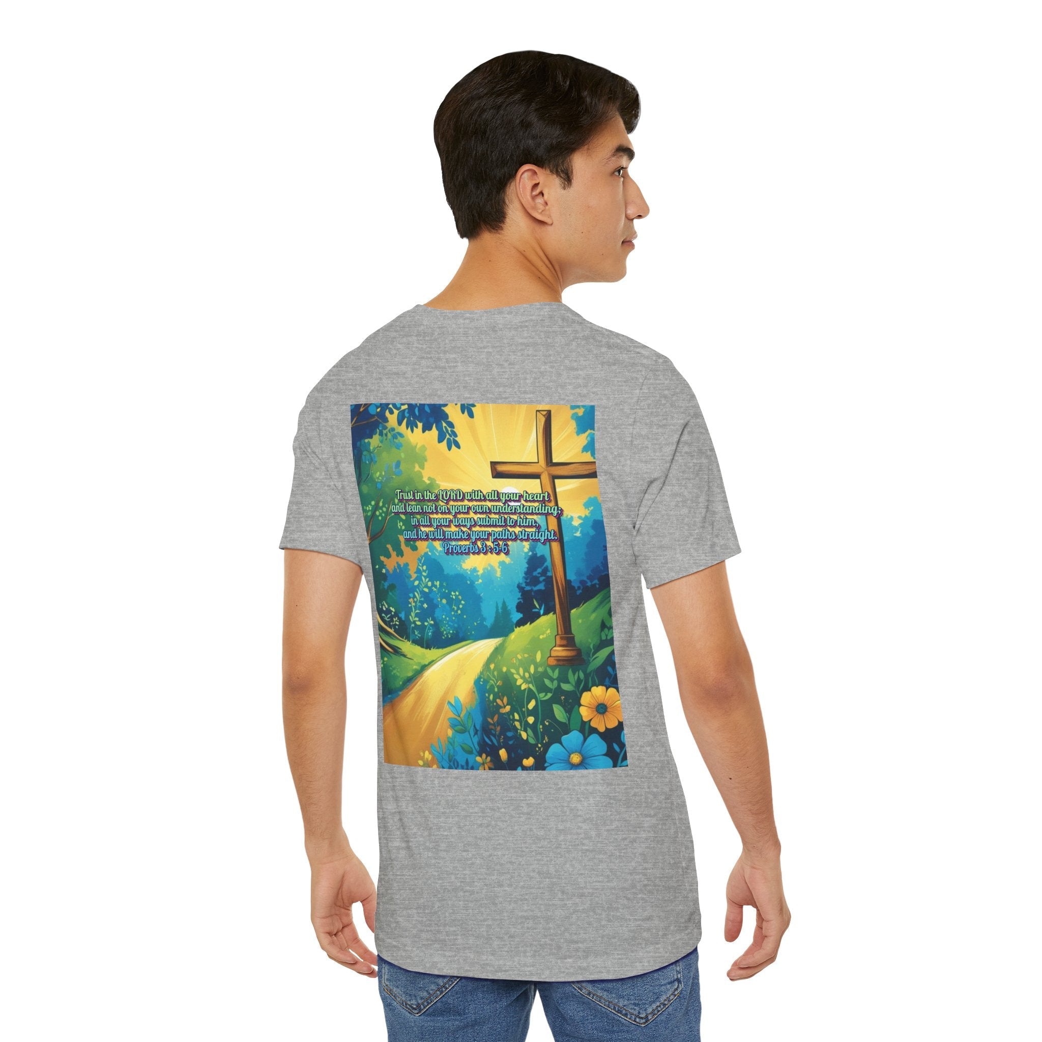 Trust in The Lord Proverbs 3:5-6 Biblical Design Unisex Jersey Short Sleeve Tee Printify