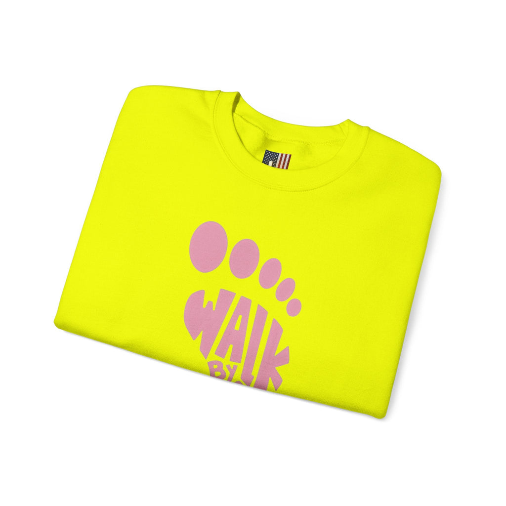 Walk By Faith Footprint Sweatshirt Printify