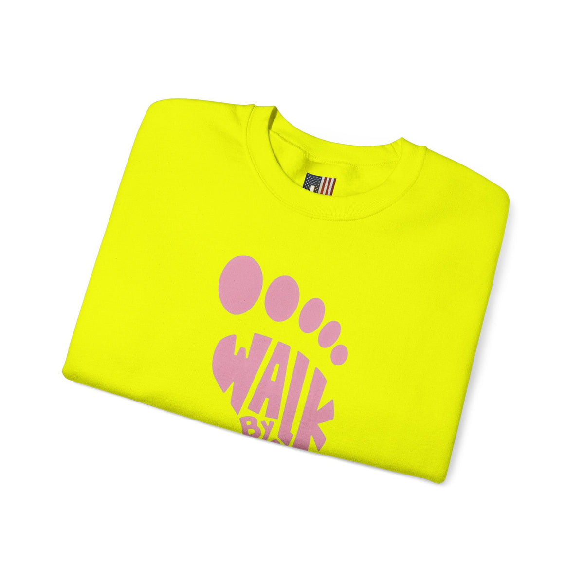 Walk By Faith Footprint Sweatshirt Printify