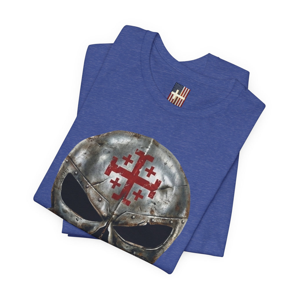 Crusader Knight Christian Skull T-shirt - Warrior Armor of God T-shirt Printify