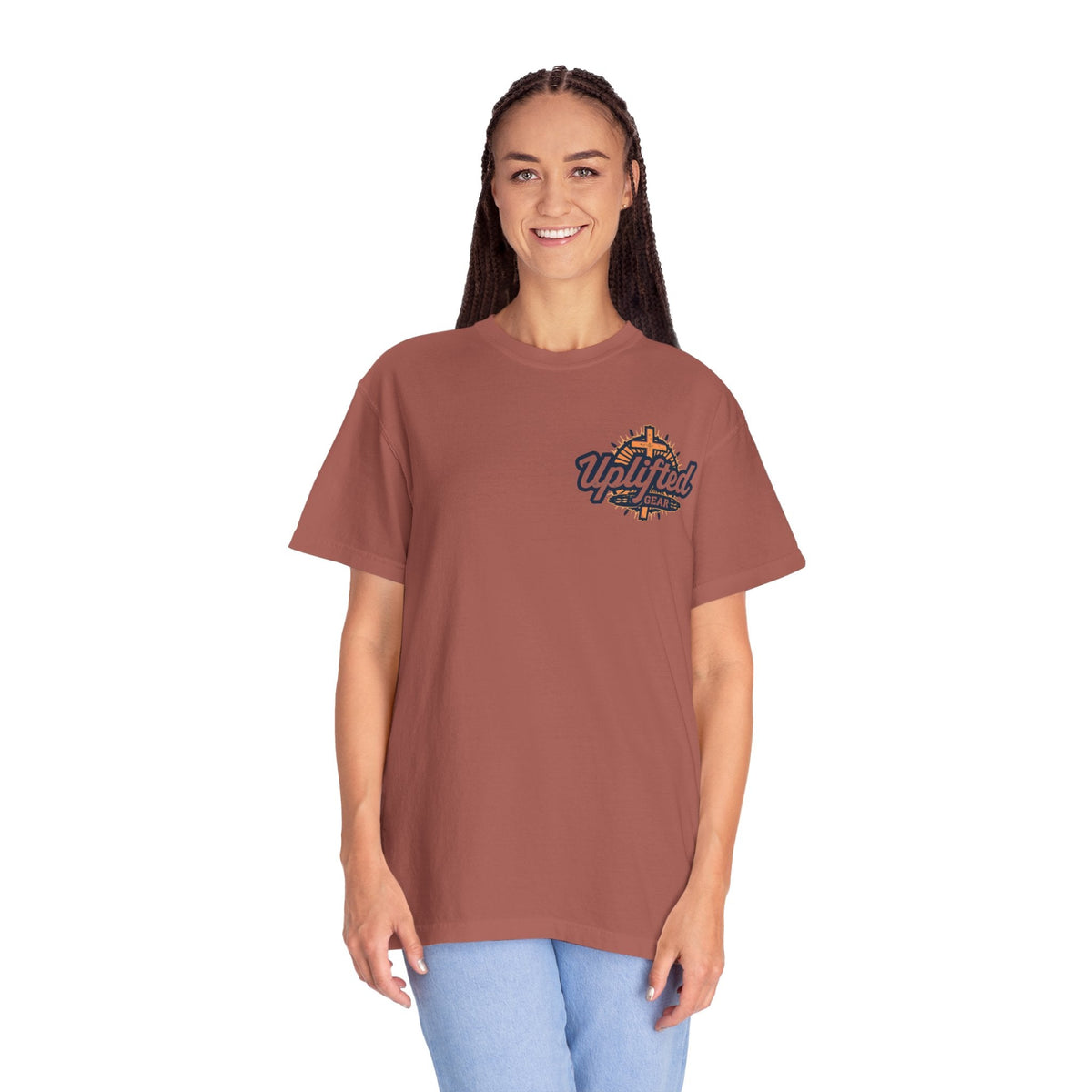 Unashamed T-shirt – Ichthys Jesus Fish & Cross Christian Sweatshirt for Romans 1:16 Bold Faith Printify