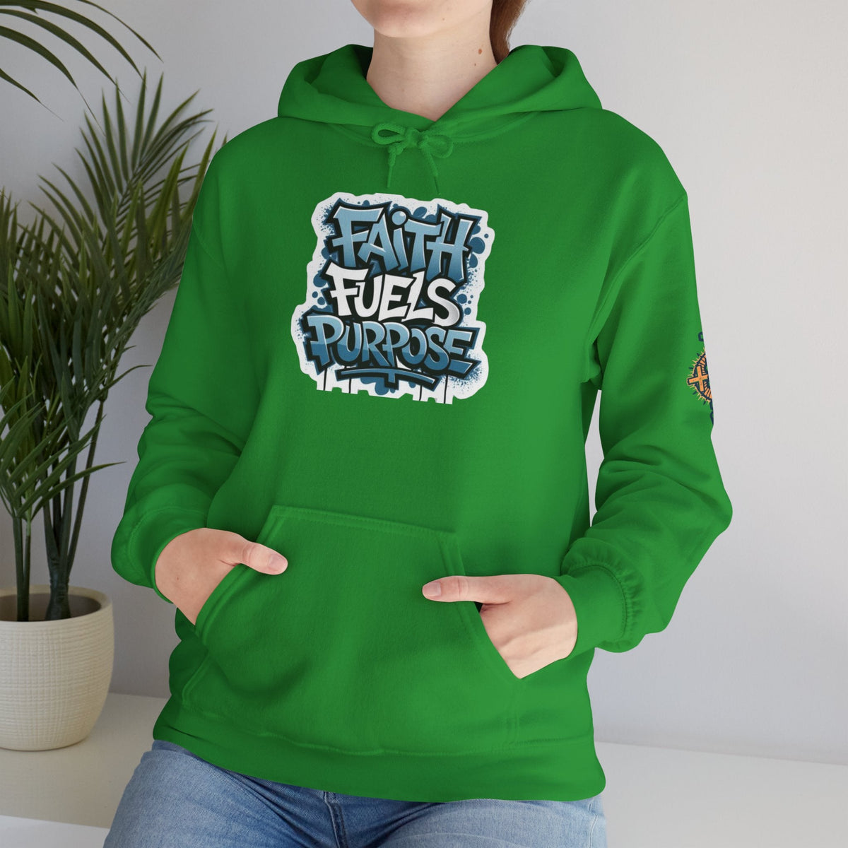 Faith Fuels Purpose Hoodie – Inspirational Christian Sweatshirt for Divine Drive & Unstoppable Belief Printify