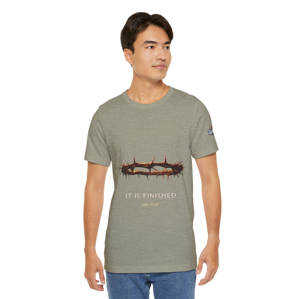 It Is Finished Crown of Thorns Tee — Christian John 19:30 Faith Shirt Printify