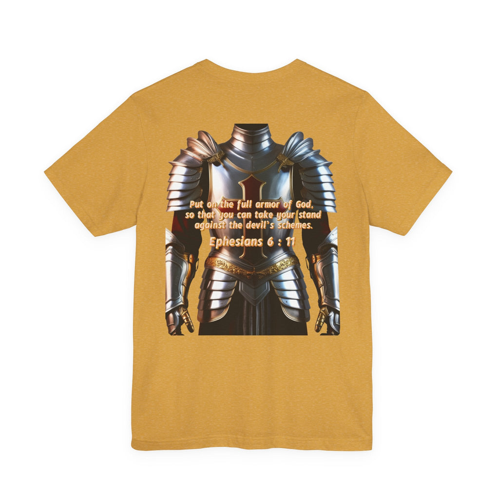 Religious Graphic Armor Of God Design - Unisex Jersey Short Sleeve Tee Printify