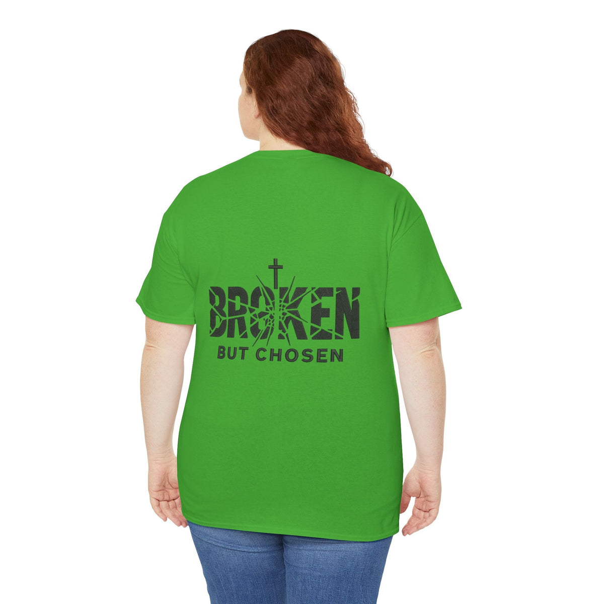 Broken But Chosen T-Shirt — Inspirational Faith Graphic Tee Printify