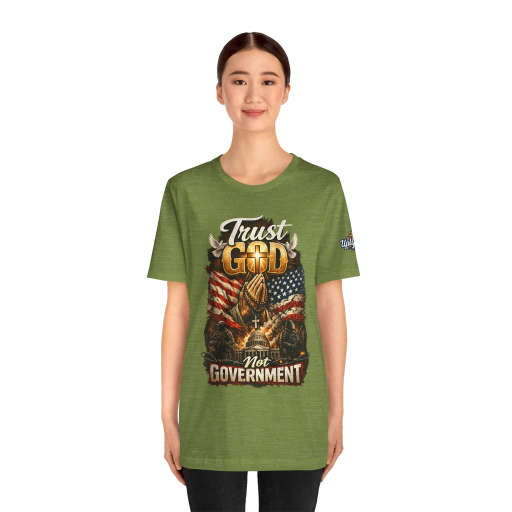 Trust God Not Government T-Shirt — Vintage Patriotic Christian Tee Printify