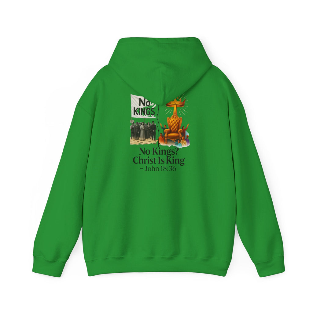 No Kings? Christ is King Hoodie – Bold Christian Hoodie for Sovereign Faith Printify
