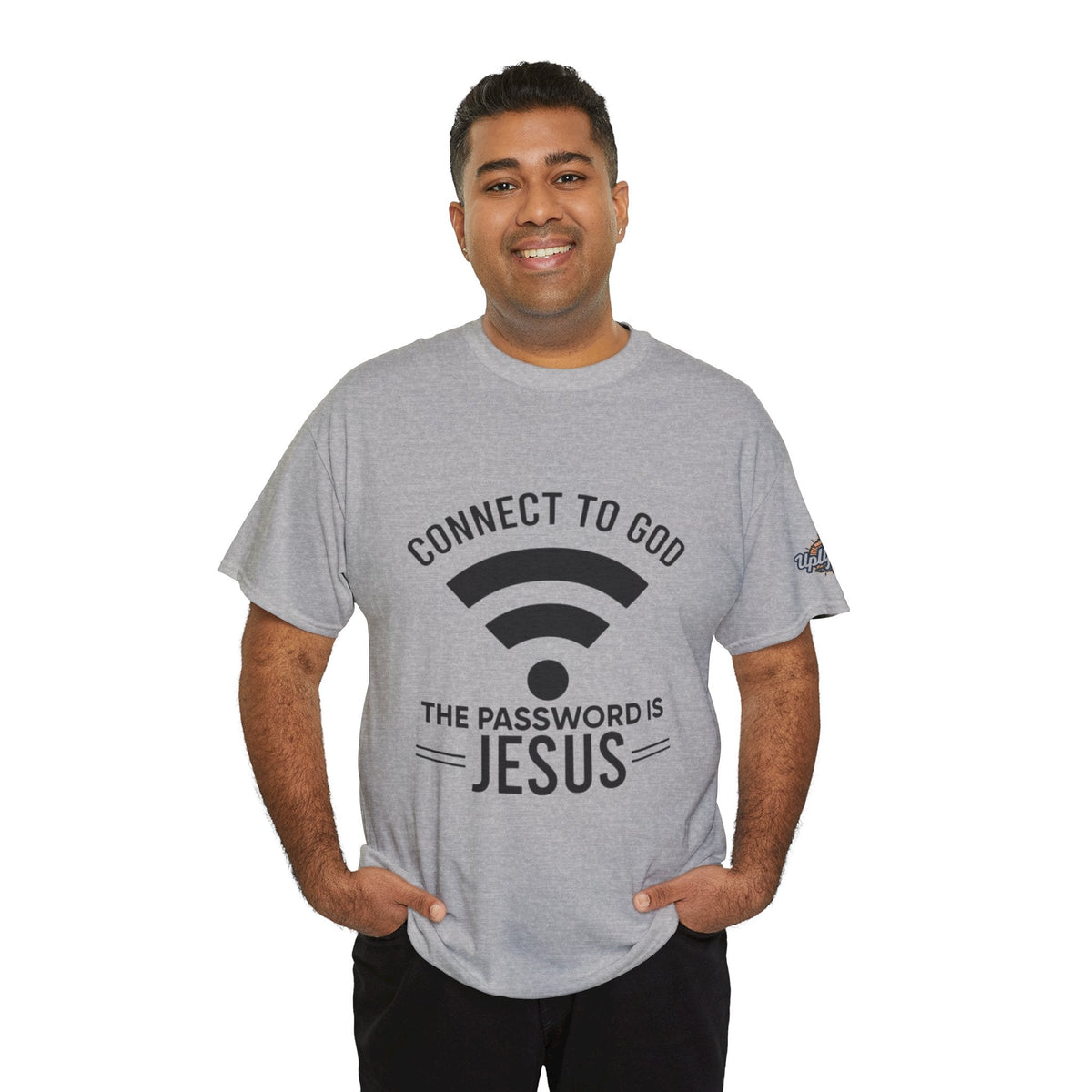 Connect to God T-shirt - WIFI Password is Jesus - Funny Christian Faith T-shirt Printify