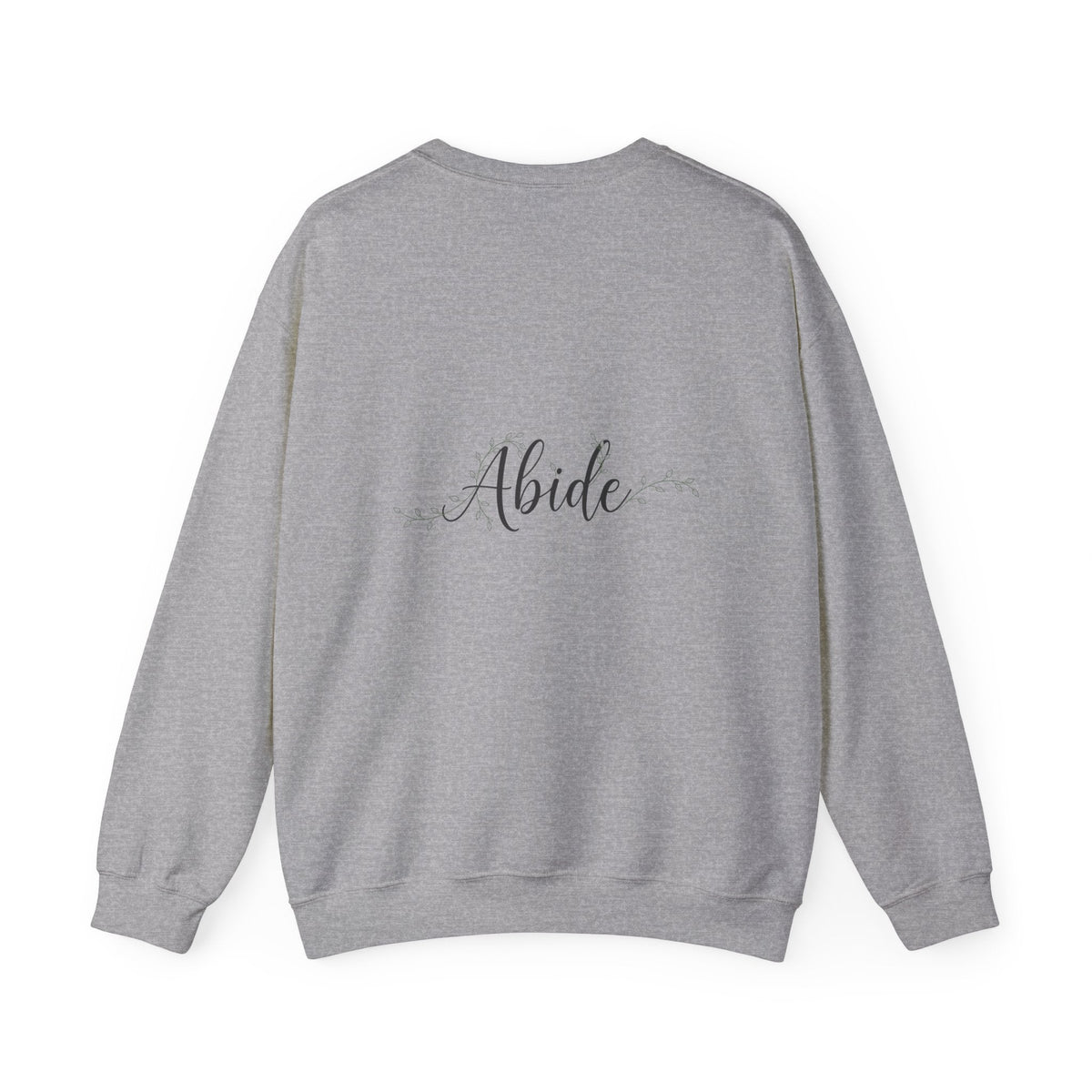 Abide Sweatshirt – Vine Wrapped John 15:5 Christian Sweatshirt for Cozy Devotion Printify