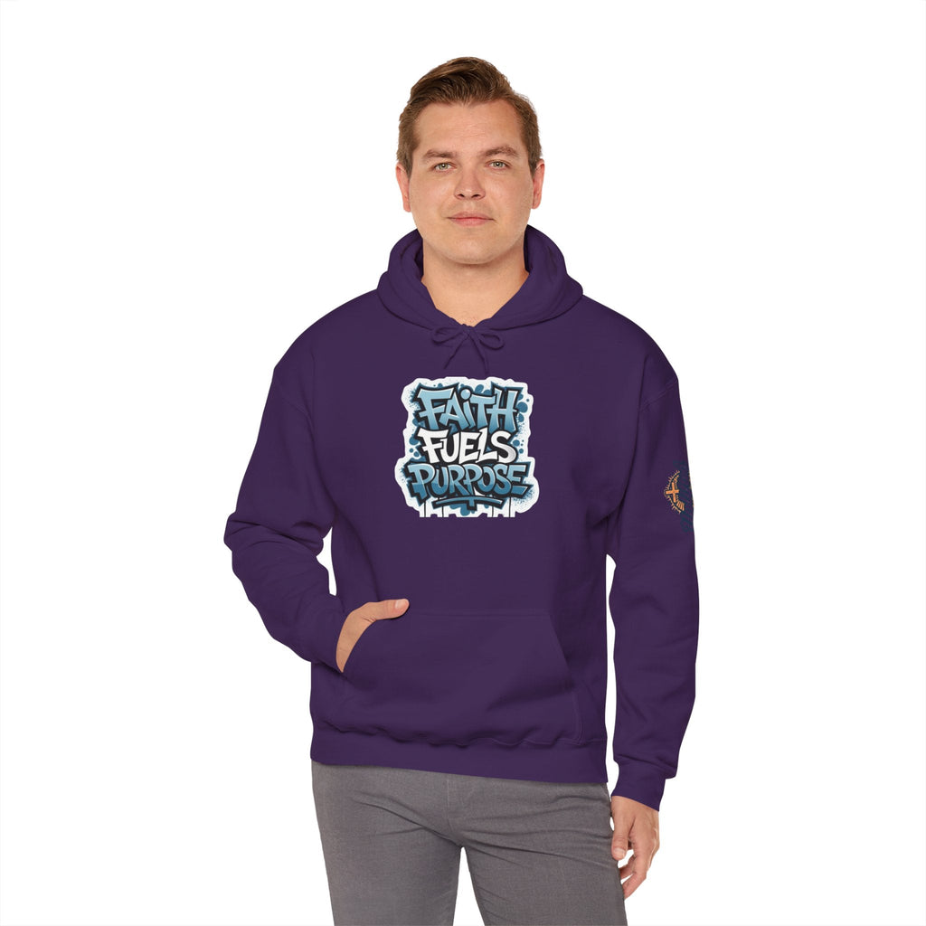 Faith Fuels Purpose Hoodie – Inspirational Christian Sweatshirt for Divine Drive & Unstoppable Belief Printify