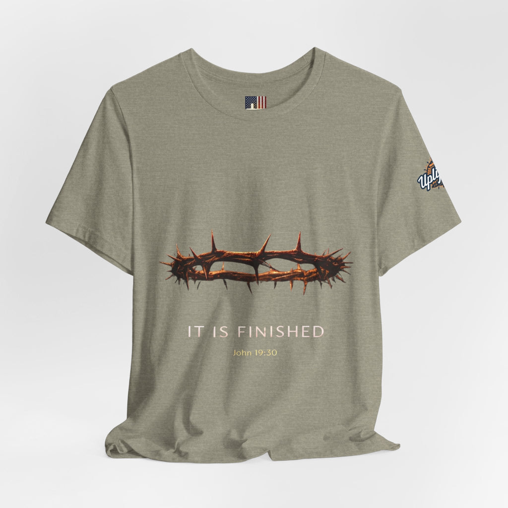 It Is Finished Crown of Thorns Tee — Christian John 19:30 Faith Shirt Printify