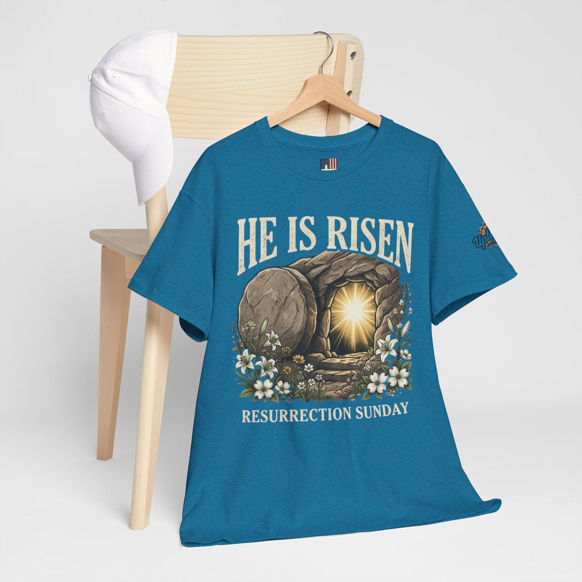 He Is Risen T-Shirt — Jesus Christ Resurrection Easter Tee Printify