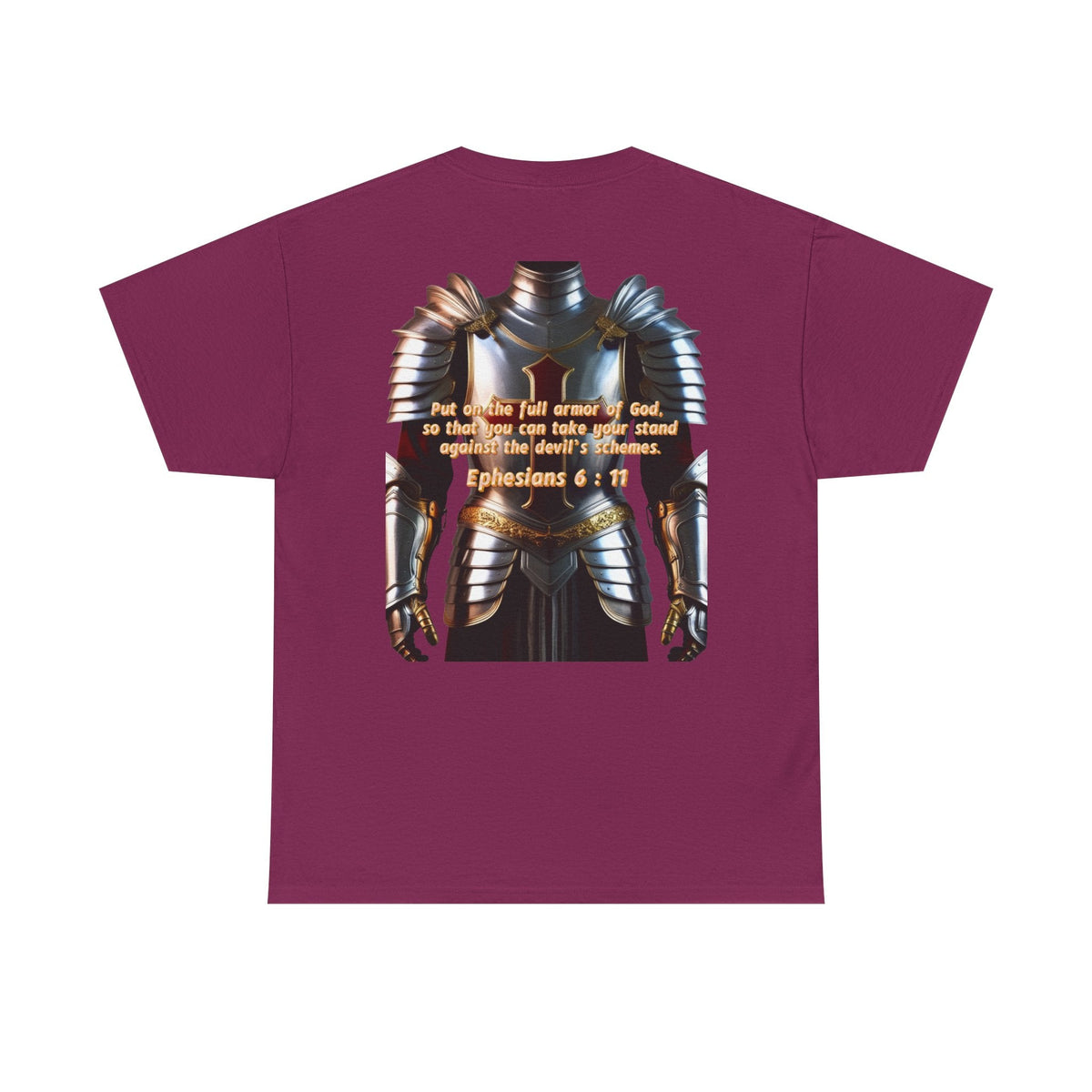Religious Graphic Armor Of God Design - Unisex Heavy Cotton Tee Printify