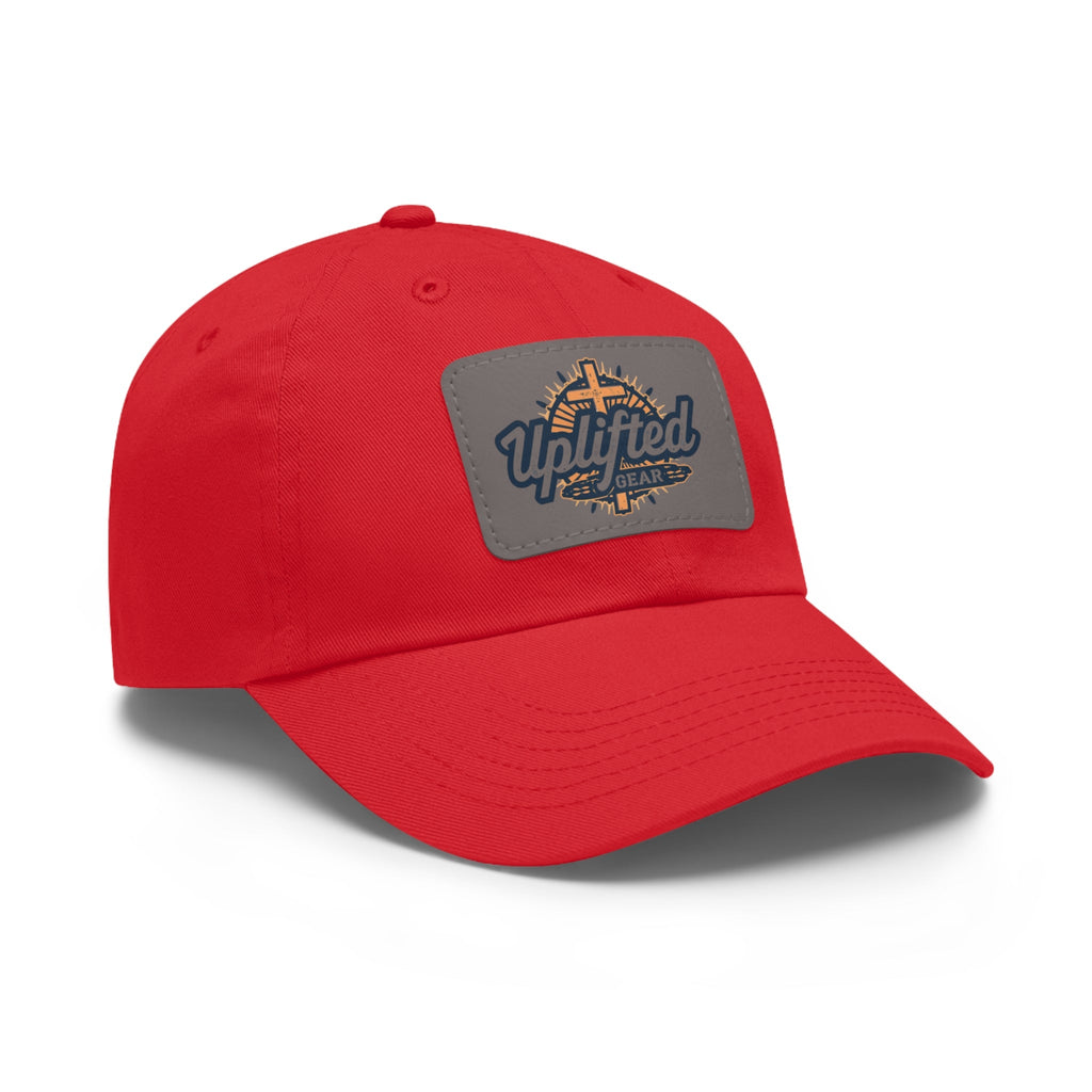 Uplifted Gear Dad Hat Christian Brand Rectangle Printify
