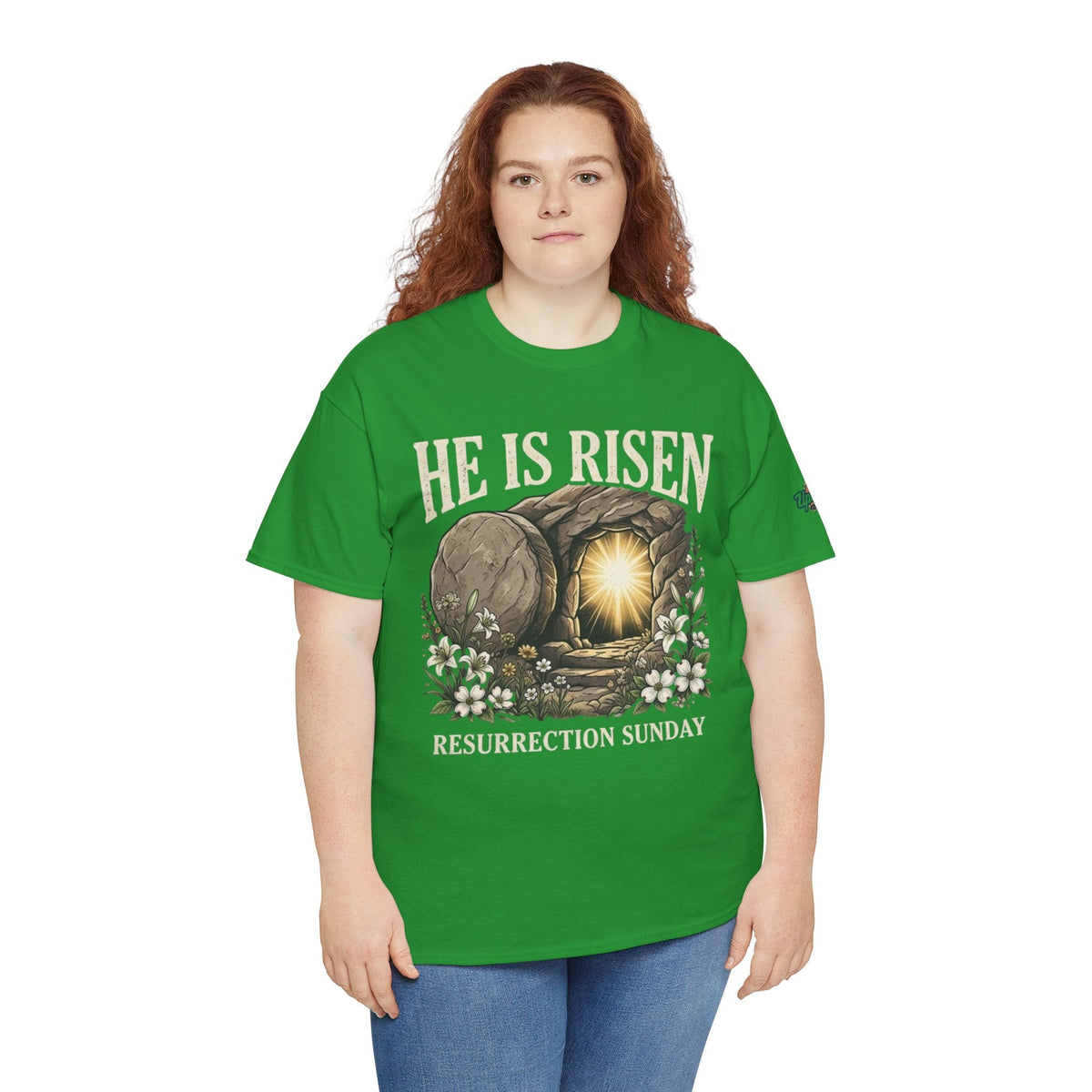 He Is Risen T-Shirt — Jesus Christ Resurrection Easter Tee Printify