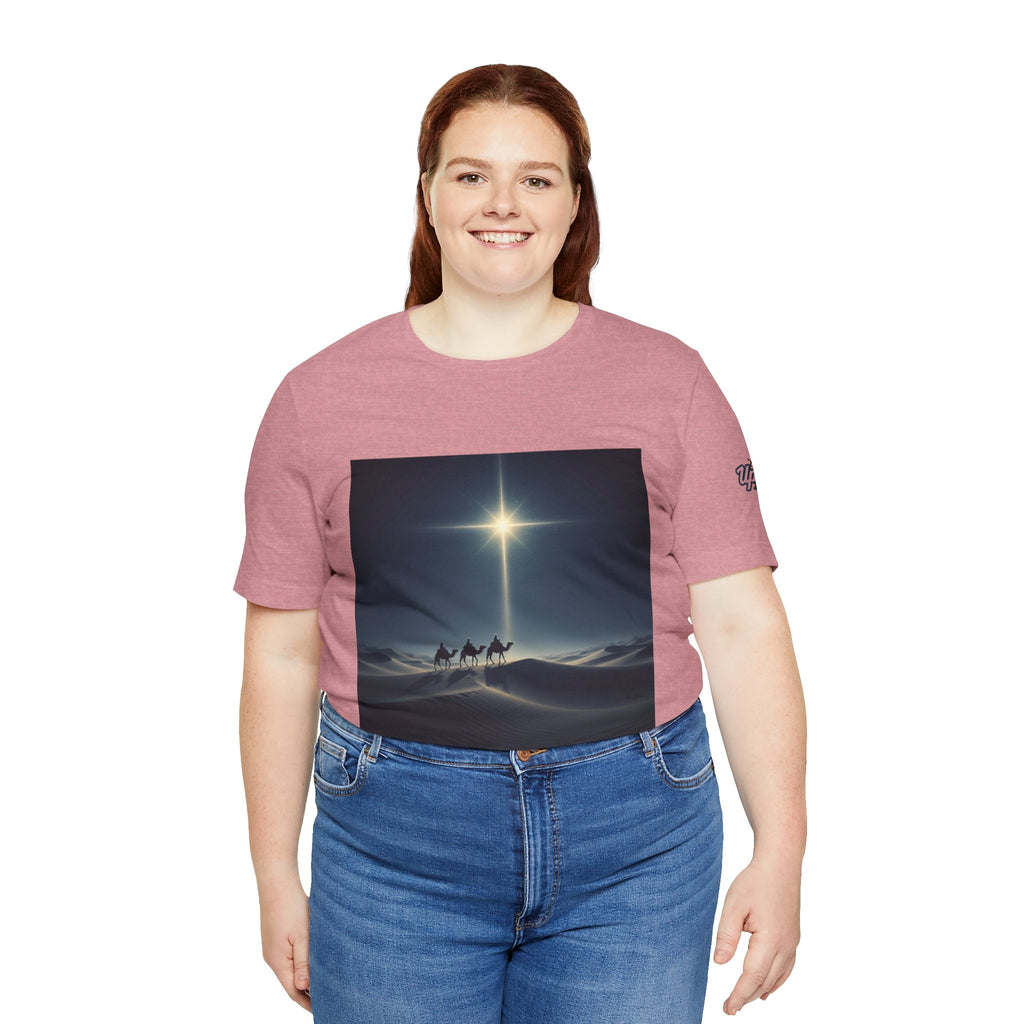 3 Wise Men T-shirt – Magi Camels Nativity Journey Christian Christmas T-shirt for Epiphany Faith & Holy Night Printify