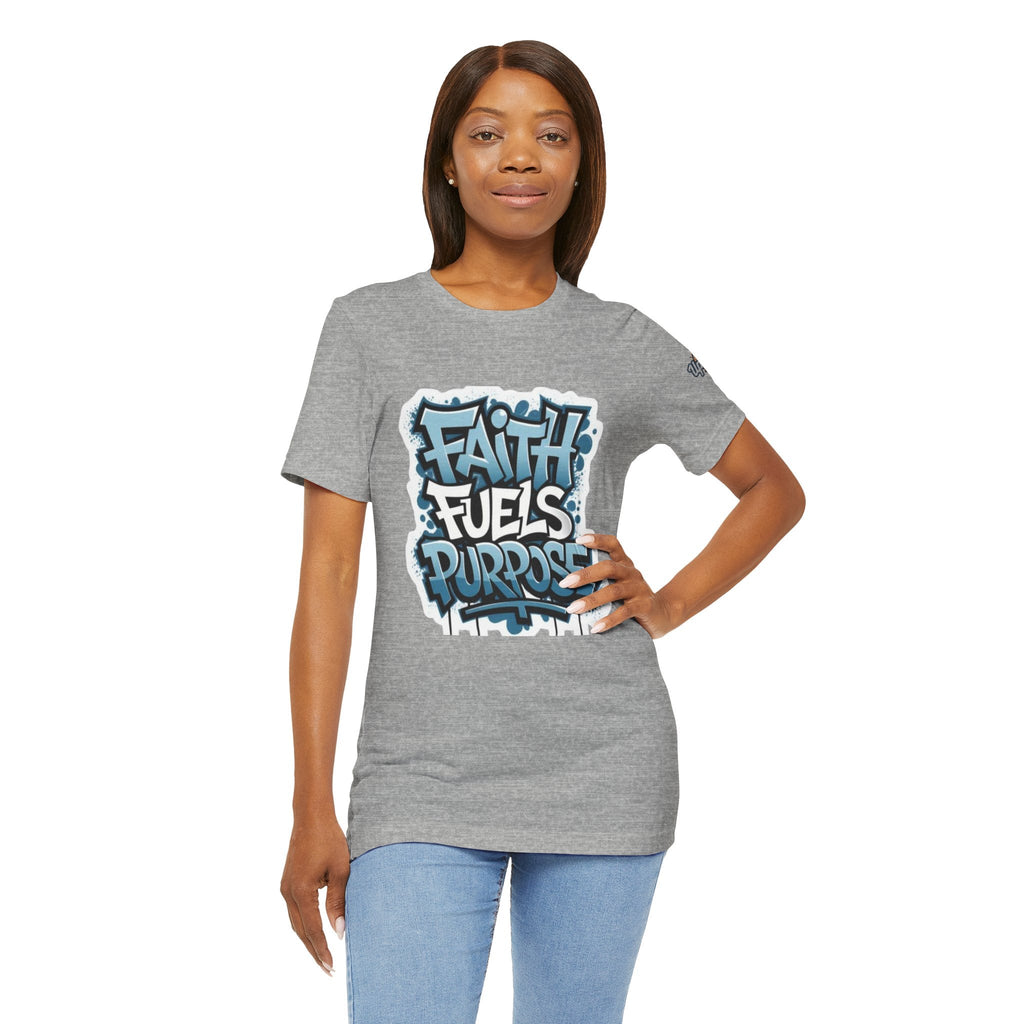 Faith Fuels Purpose T-shirt – Inspirational Christian T-shirt for Divine Drive & Unstoppable Belief Printify
