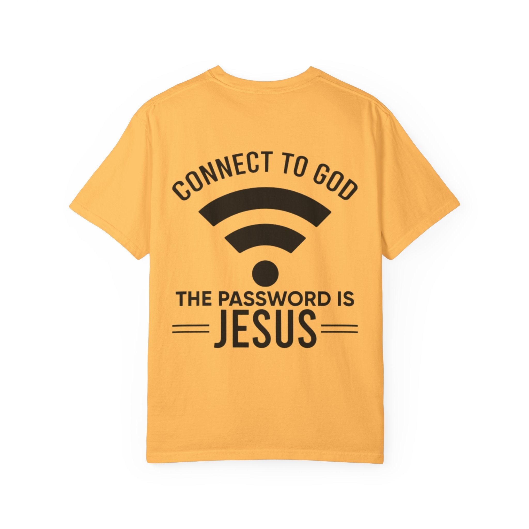 Connect to God T-shirt - WIFI Password is Jesus - Funny Christian Faith T-shirt Printify