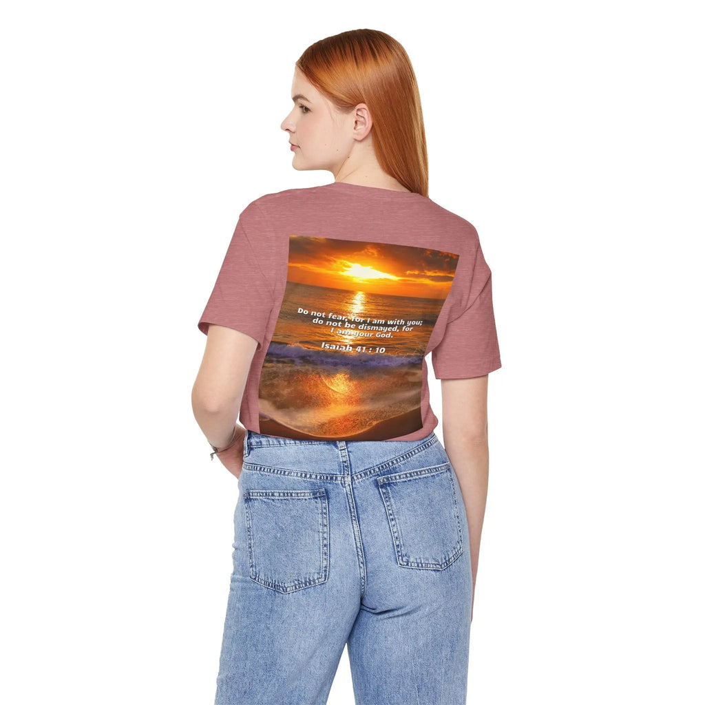 Bible Verse Unisex - Isaiah 41 : 10 Jersey Short Sleeve Tee Printify