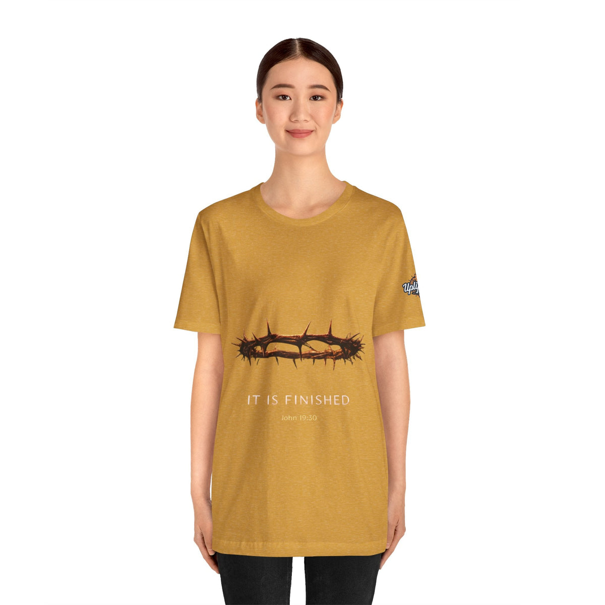 It Is Finished Crown of Thorns Tee — Christian John 19:30 Faith Shirt Printify