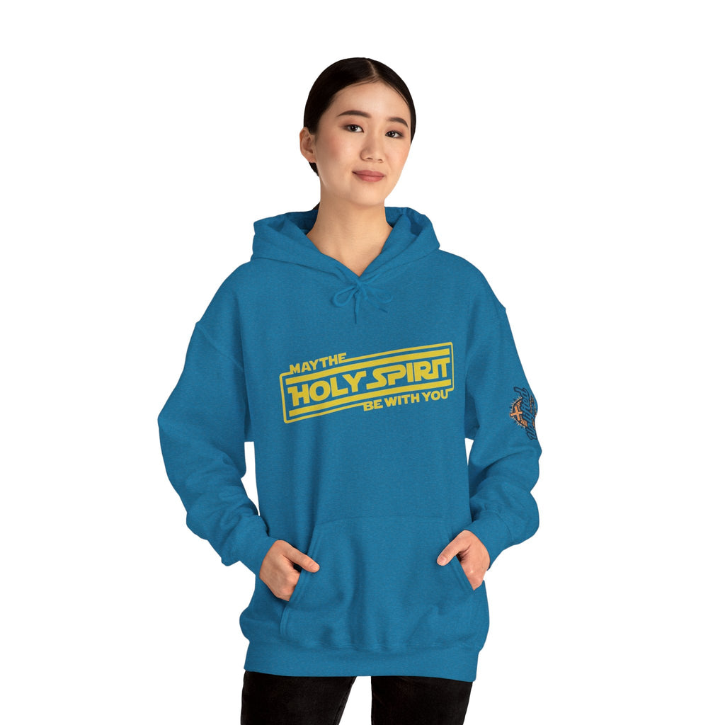May the Holy Spirit Be With You Hoodie - Christian Star Wars Parody Hoodie Printify