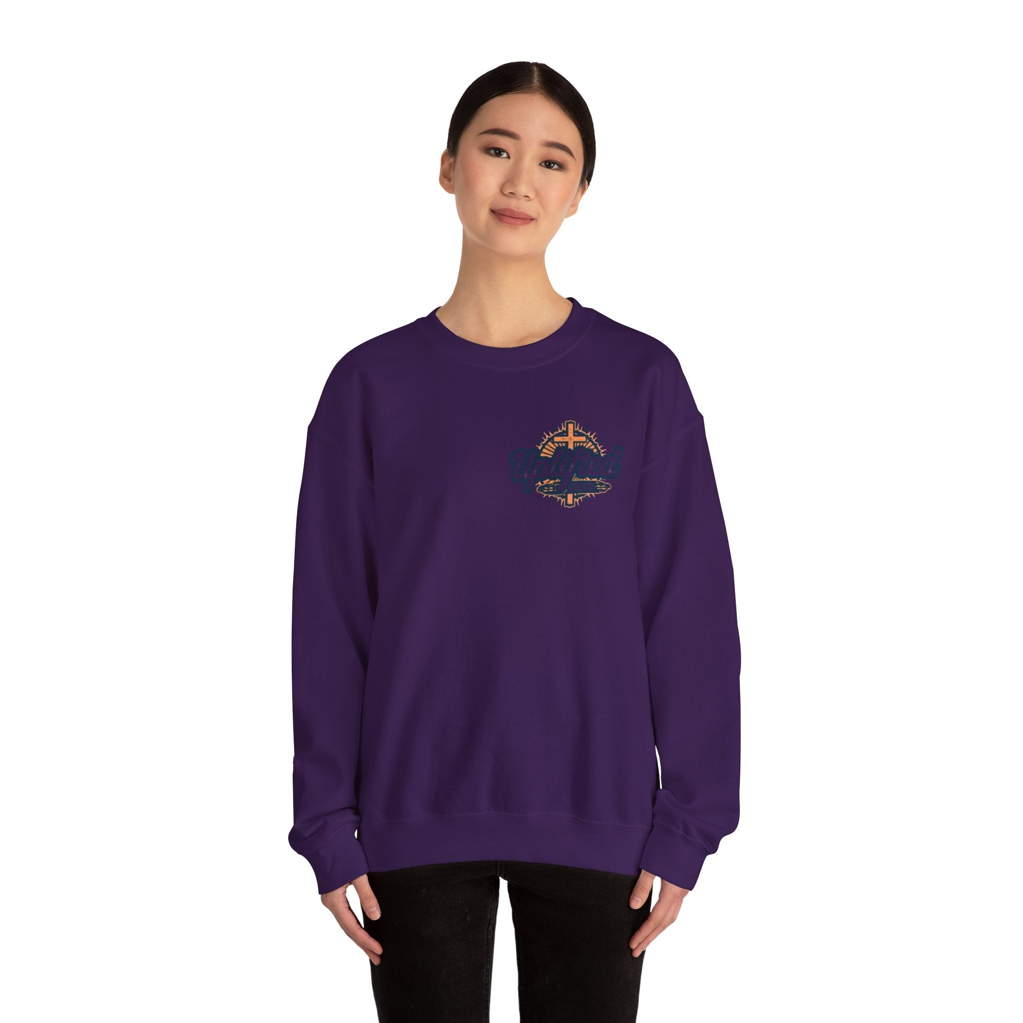 Christ is King Sweatshirt – Bold Crown & Cross Christian Hoodie for Unshakable Faith Printify